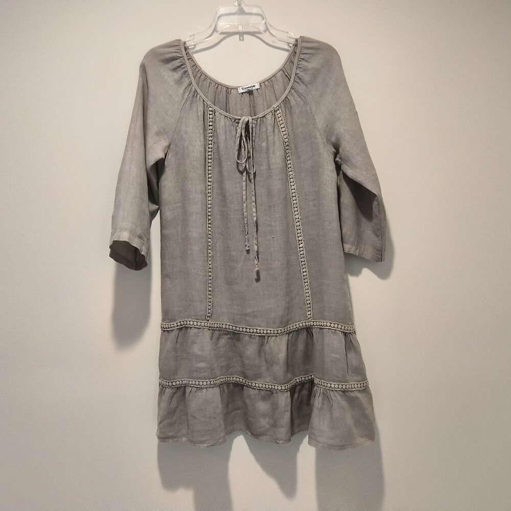 Rosemarine  Gray Linen Dress/Tunic Size XS Made in Italy